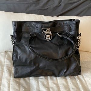 Michael Kors Large Hamilton Tote Black